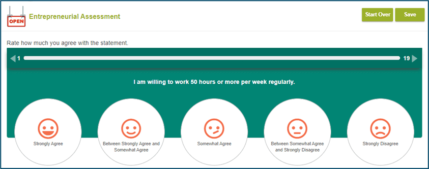 Image showing the Entrepreneurial Assessment