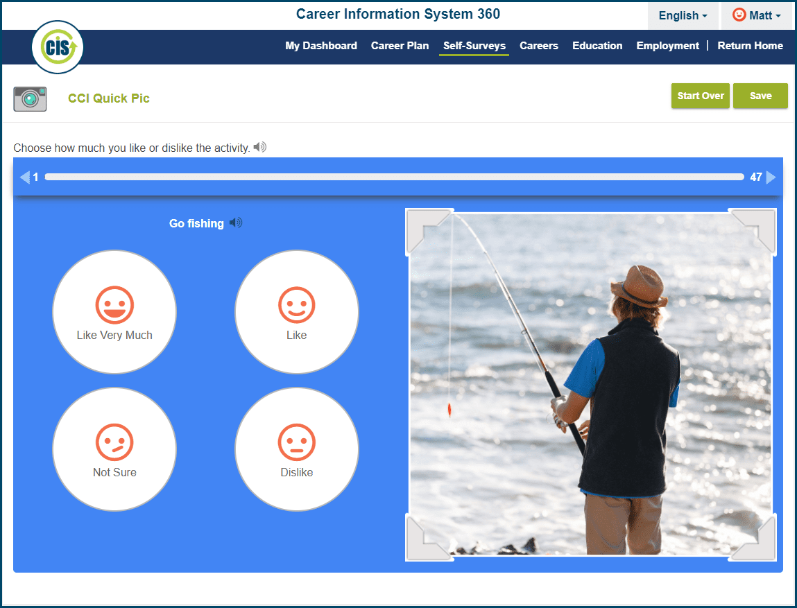 Image showing the Career Cluster Inventory Quick Pic