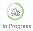Certificate icon showing in progress