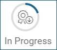 Certificate icon showing in progress