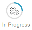 Certificate icon showing in progress