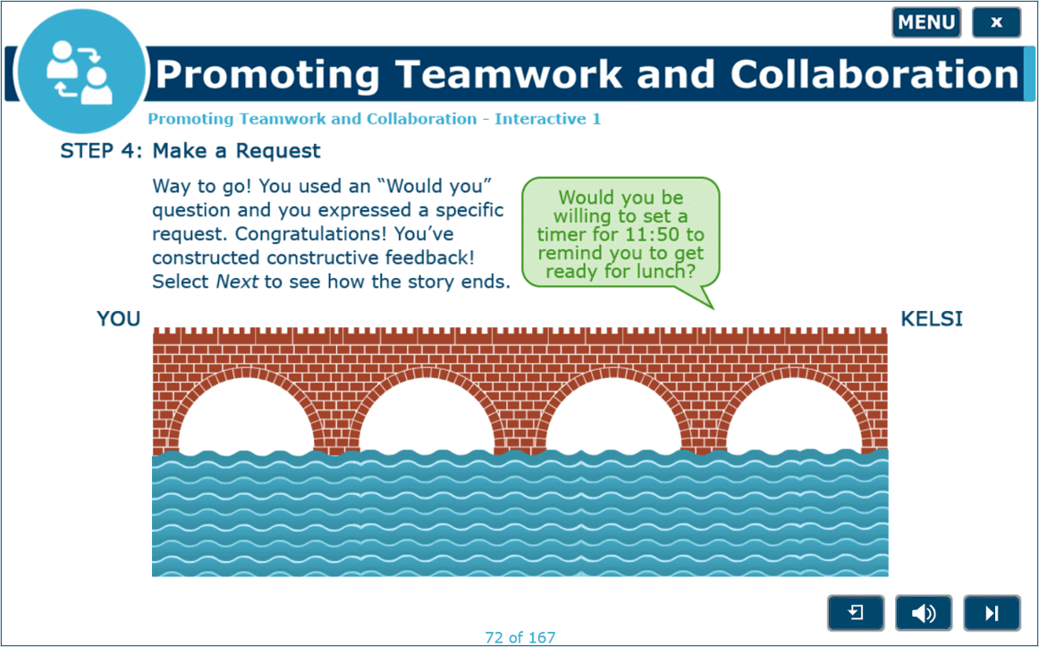 Sample lesson from the Promoting Teamwork and Collaboration module