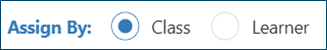 Assign by Class button