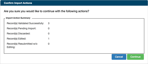 Image of confirm action notification