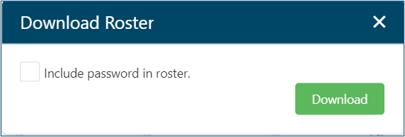 Image of the Download Roster Notification