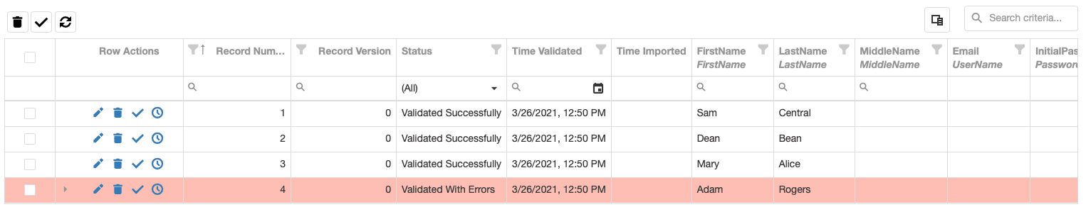 Image of the editing records troubleshooting